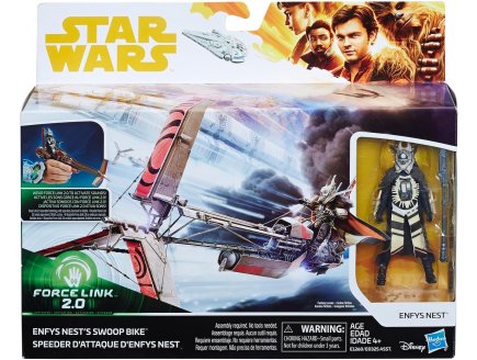 VAISSEAU STAR WARS SPEEDER ATTAQUE + ENFYS NEST - FORCE LINK 2.0 - FIGURINE - VEHICULE - HASBRO - E1260