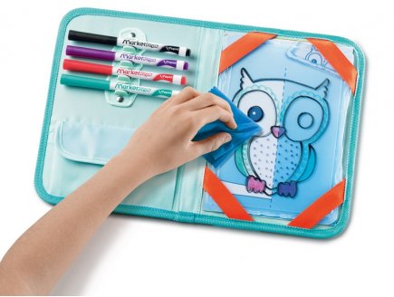 Valisette ardoise dessins effacables animaux - travel board - Maped creativ - 969310