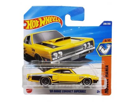 V�hicule 69 Dodge Coronet Superbee Hot Wheels 1/64 - HW Muscle Mania 5/10 - Mattel - JBB27 - Petite voiture m�tal
