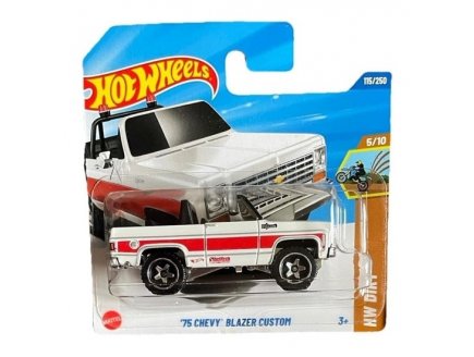 Véhicule 75 Chevy Blazer Custom Hot Wheels 1/64 - HW Dirt 5/10 - Mattel - HYY01 - Petite voiture métal