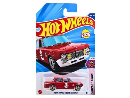 V�hicule Alfa Romeo Giulia TI Super Hot Wheels 1/64 - HW Compact Kings 7/10 - Mattel - HYW40 - Petite voiture m�tal
