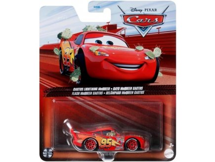 VEHICULE CARS 3 FLASH MCQUEEN CACTUS - VOITURE MINIATURE - MATTEL - HTX85