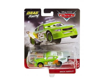 VEHICULE CARS BRICK YARDLEY - DRAG RACING - VOITURE MINIATURE VERTE - MATTEL - GFV40