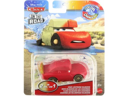 Véhicule Cars change de couleur Flash de Mcqueen des cavernes - Voiture miniature Collection On the Road - Mattel - HMD67