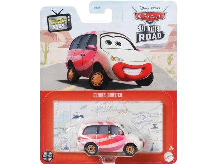 VEHICULE CARS CLAIRE GUNZ'ER - VOITURE MINIATURE ROUGE ET BLANC - MATTEL - HKY30