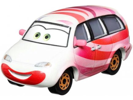Vehicule cars claire gunz'er - voiture miniature rouge et blanc - Mattel - hky30