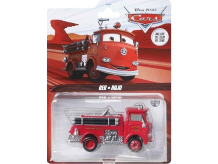 Vehicule cars deluxe : camion rouge red - voiture miniature - Mattel - gxg69