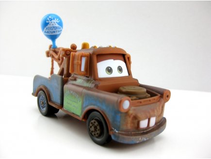 Vehicule cars depanneuse martin avec ballon - voiture miniature - Mattel - hfb47