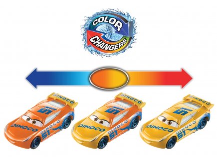 Véhicule Cars Dinoco Cruz Ramirez change de couleur 2 en 1 - Voiture miniature - Mattel - JHG26