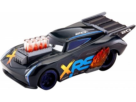 Vehicule cars drag racing : jackson storm avec piston - voiture miniature xtreme racing series - Mattel - gfv36