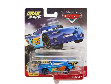 VEHICULE CARS DRAG RACING : LIL' TORQUEY AVEC PISTON - VOITURE MINIATURE XTREME RACING SERIES - MATTEL - GFV39