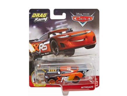 VEHICULE CARS DRAG RACING : NITROADE AVEC PISTON - VOITURE MINIATURE XTREME RACING SERIES - MATTEL - GFV37