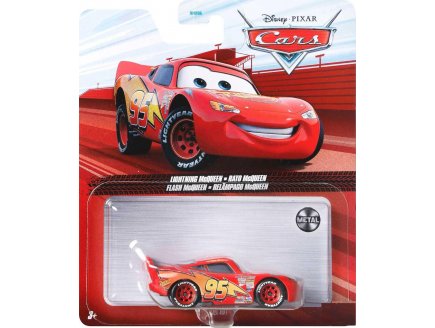 V�hicule Cars Flash Mcqueen avec pneu de course - voiture miniature rouge - Mattel - FLM26