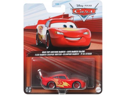 VEHICULE CARS FLASH MCQUEEN ESCAPADE ROUTIERE - VOITURE MINIATURE ROUGE - MATTEL - HKY34