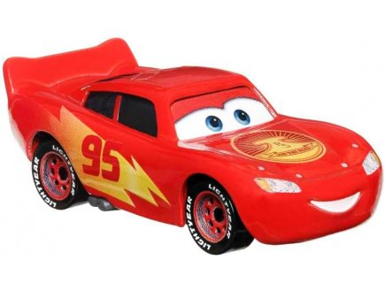 Vehicule cars flash mcqueen escapade routiere - voiture miniature rouge - Mattel - hky34