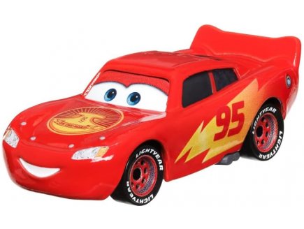 Vehicule cars flash mcqueen escapade routiere - voiture miniature rouge - Mattel - hky34