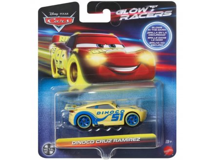 V�hicule Cars Glow Racers : Dinoco Cruz Ramirez - Voiture Miniature - Mattel - HPG81
