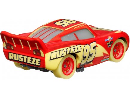 Véhicule Cars Glow Racers : Flash Mcqueen - Voiture Miniature - Mattel - HPG77