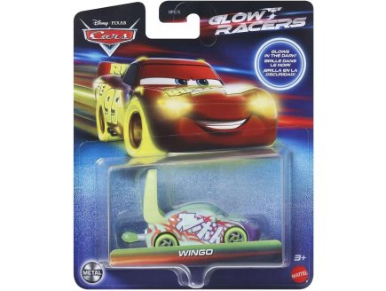 Véhicule Cars Glow Racers : Wingo - Voiture Miniature - Mattel - JDH68