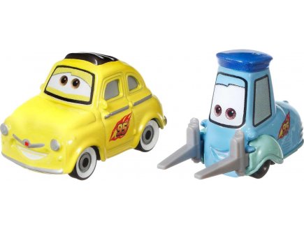 Véhicule Cars Luigi et Guido - Voiture miniature en métal - Mattel - FJH93