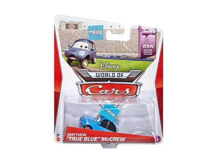 VEHICULE CARS RACING SPORTS NETWORK - MATTHEW TRUE BLUE MCCREW - VOITURE MINIATURE BLEU - MATTEL - BHN86