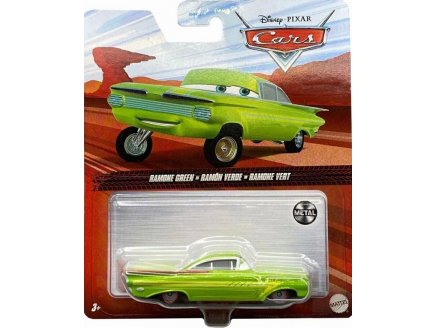 VEHICULE CARS RAMONE VERT - VOITURE MINIATURE - MATTEL - HFB39