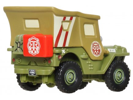 Vehicule Cars Sergent - Voiture miniature verte - Mattel - JDG58