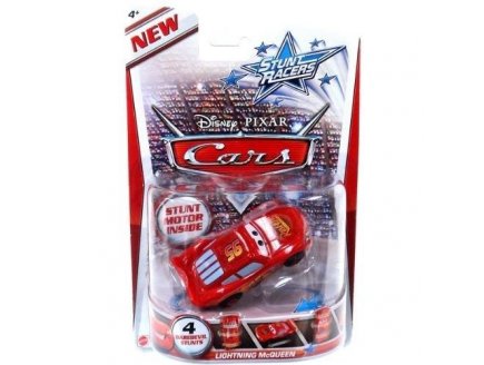 VEHICULE CARS STUNT RACERS FLASH MCQUEEN - VOITURE MINIATURE - MATTEL - Y1300