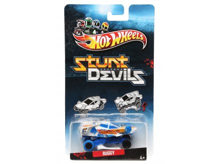 VEHICULE CASCADEURS : BUGGY - STUNT DEVILS - HOT WHEELS - VOITURE MINIATURE - MATTEL - X9621