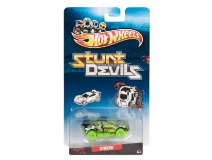 VEHICULE CASCADEURS : SYNKRO - STUNT DEVILS - HOT WHEELS - VOITURE MINIATURE - MATTEL - X9619