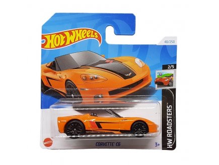 VEHICULE CORVETTE C6 HOT WHEELS 1/64 - HW ROADSTERS 2/5 - MATTEL - HTC14 - PETITE VOITURE METAL