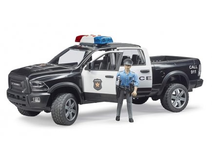 Vhicule de police RAM 2500 + Figurine - Bruder - 02505 - Pickup 4x4, Tout Terrain USA