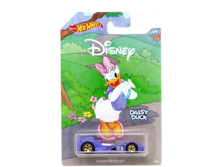  VEHICULE DISNEY : DAISY SCOOPA DI FUEGO VOITURE VIOLETTE - HOT WHEELS - VOITURE MINIATURE 1:64 COLLECTION MICKEY 90EME - MATTEL - GDM57