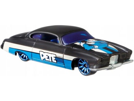 Vehicule disney : pat hibulaire fish d and chip d voiture noire - hot wheels - voiture miniature 1:64 collection mickey 90eme - Mattel - gbb45