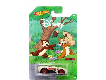 VEHICULE DISNEY : TIC ET TAC VOITURE CREME HORSEPLAY - HOT WHEELS - VOITURE MINIATURE 1:64 COLLECTION MICKEY 90EME - MATTEL - GDM56