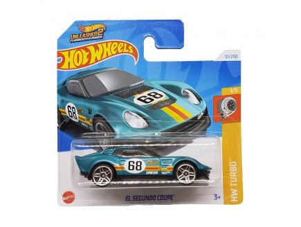 VEHICULE EL SEGUNDO COUPE HOT WHEELS 1/64 - HW TURBO 1/5 - MATTEL - HTC63 - PETITE VOITURE METAL