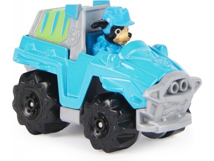 Vehicule en metal pat patrouille dino rescue : rex et son camion - voiture miniature - Spin master