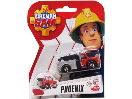 Vhicule en mtal Sam le Pompier - Phoenix Camion Rouge - Voiture miniature - Dickie 203091000