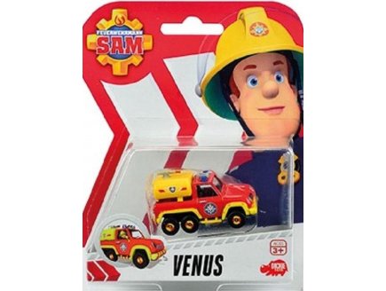 Vhicule en mtal Sam le Pompier - Venus Camion Rouge - Voiture miniature - Dickie 203091000