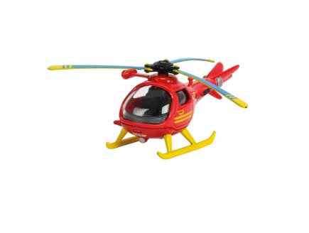 Vhicule en mtal Sam le Pompier - Wallaby 1 Hlicoptre Rouge - Voiture miniature - Dickie 203091000