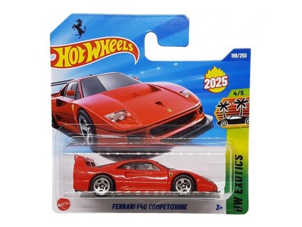 V�hicule Ferrari F40 Competizione Hot Wheels 1/64 - HW Exotics 4/5 - Mattel - HYW59 - Petite voiture m�tal