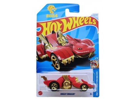 Vehicule knight draggin hot wheels 1/64 - hw celebration racers 2/10 - Mattel - hry96 - petite voiture metal