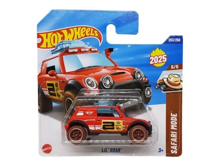 Véhicule Lil' Roar Hot Wheels 1/64 - HW Safari Mode 5/5 - Mattel - HYW44 - Petite voiture métal