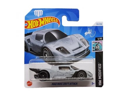 VEHICULE MAD MIKE DRIFT ATTACK HOT WHEELS 1/64 - HW MODIFIED 5/10 - MATTEL - HTB66 - PETITE VOITURE METAL