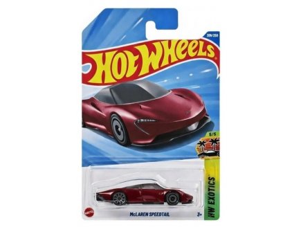 Véhicule McLaren Speedtail Hot Wheels 1/64 - HW Exotics 5/5 - Mattel - JBB28 - Petite voiture métal