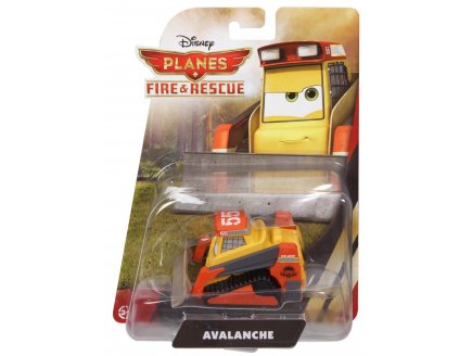 VEHICULE PLANES 2 BULLDOZER AVALANCHE - FIRE & RESCUE - VOITURE MINIATURE - MATTEL - CBN10