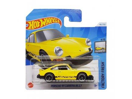 VEHICULE PORSCHE 911 CARRERA RS 2.7 HOT WHEELS 1/64 - HW FACTORY FRESH 4/10 - MATTEL - HTC49 - PETITE VOITURE METAL