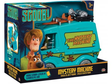 VEHICULE SCOOBY-DOO : VOITURE MYSTERY MACHINE + SAMMY - VAN - FIGURINE SCOOBY-DOO ARTICULEE - 30155