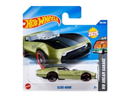 Véhicule Slide-Burn Hot Wheels 1/64 - HW Dream Garage 4/5 - Mattel - HYX84 - Petite voiture métal