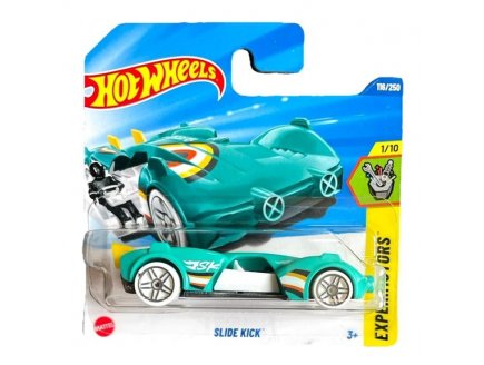 V�hicule Slide Kick Hot Wheels 1/64 - HW Experimotors 1/10 - Mattel - HYY02 - Petite voiture m�tal